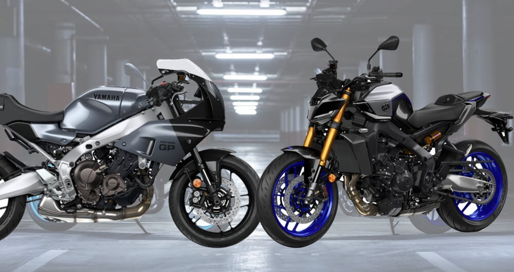 XSR900GP 2024年モデル(グレー)とMT-09SP 2024年モデルのレンタルバイク、当店に導入しました!